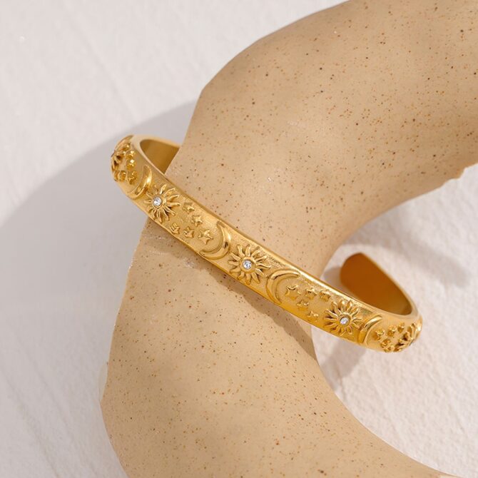 Pulsera Constelación Bañada En Oro De 18k 4