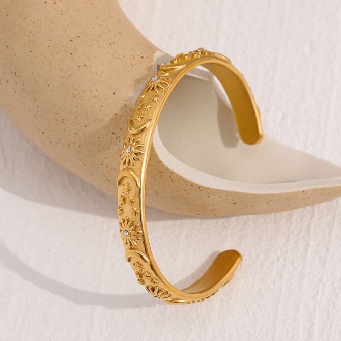 Pulsera Constelación Bañada En Oro De 18k 5