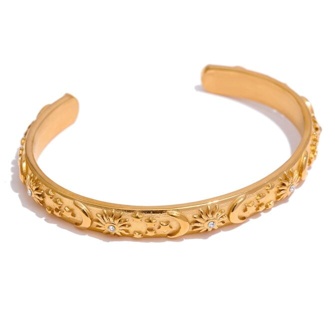 Pulsera Constelación Bañada En Oro De 18k 1