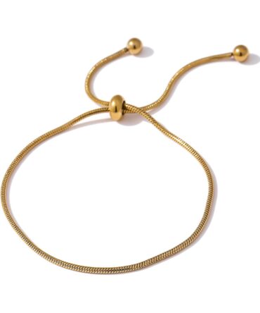 Pulsera Veneciana de Esferas Bañada en Oro 18k 1