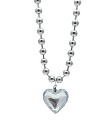 Collar de Plata con Corazón