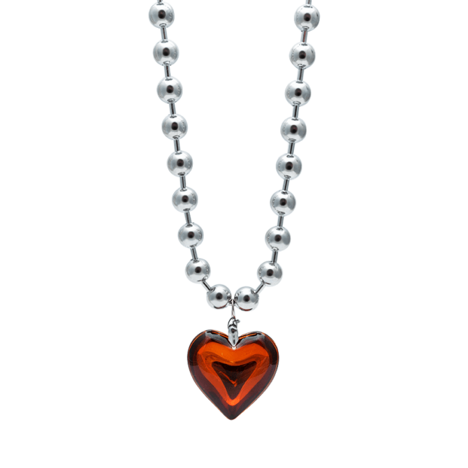 Collar de Plata con Corazón 2