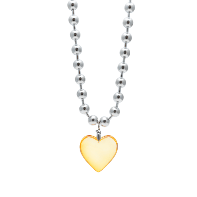 Collar de Plata con Corazón 7