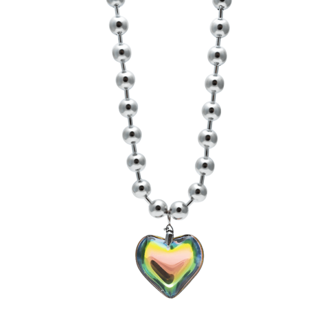 Collar de Plata con Corazón 6